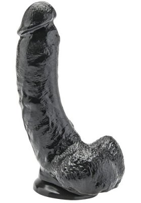 Get Real Svart Dildo 22 cm