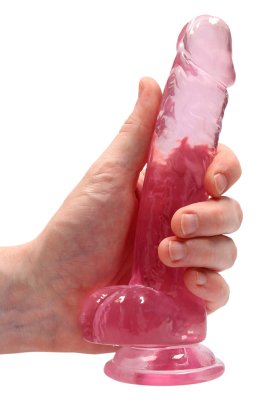 Crystal Clear dildo 17 cm, Pink