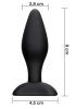 Svart Analplugg 8 cm