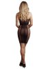 Knee-Length Lace and Fishnet Dress