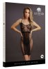 Knee-Length Lace and Fishnet Dress