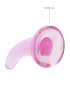 Crystal Clear non realistic dildo 11 cm, Pink